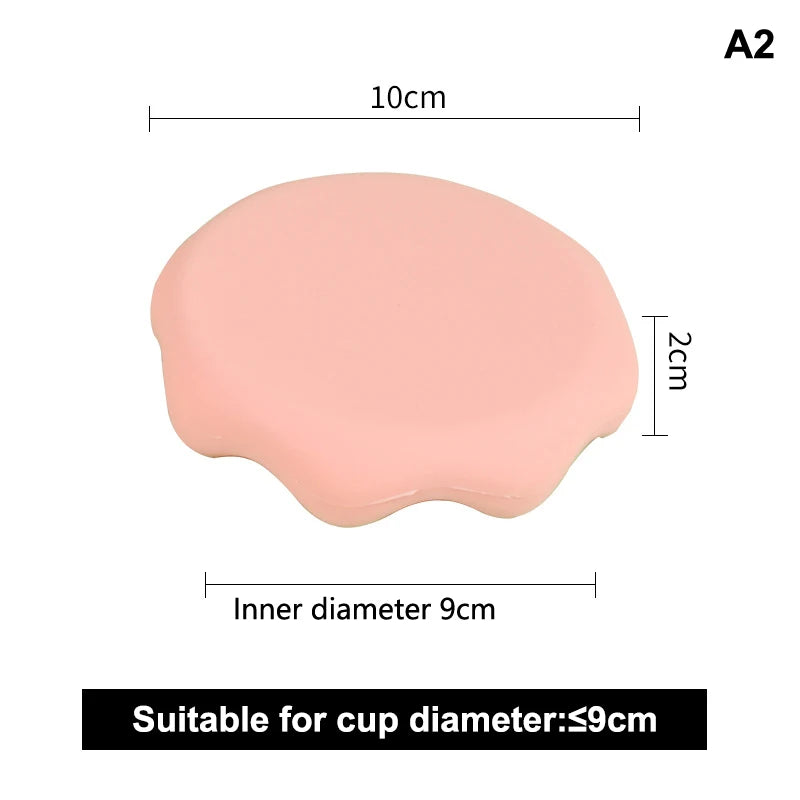 Multi Sizes Silicone Leakproof Mug Lid Heat Insulation Coffee Cup Qme A2