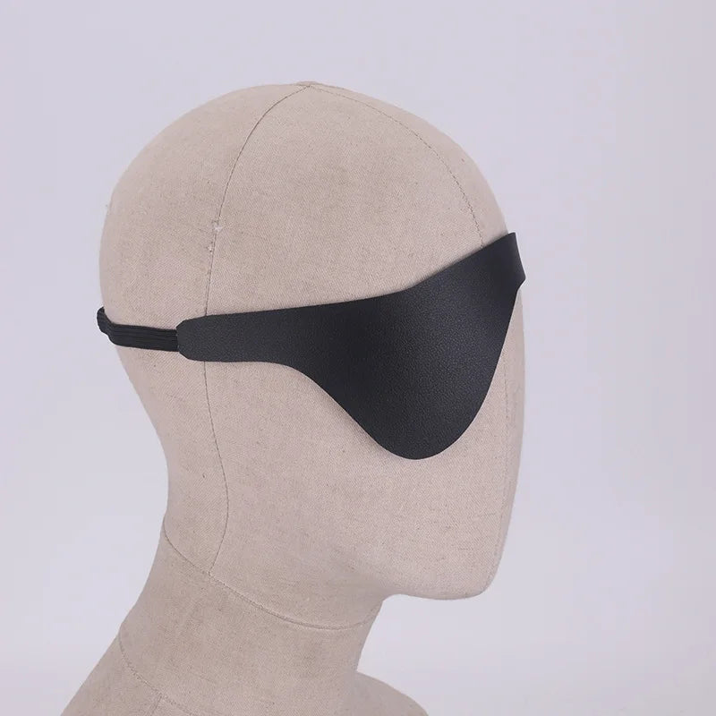 Anime Chainsaw Man Monocular Blinder Cosplay Himeno Costume Unisex Black Eye Patch Leather Eyeshade Halloween Masquerade Prop Qme