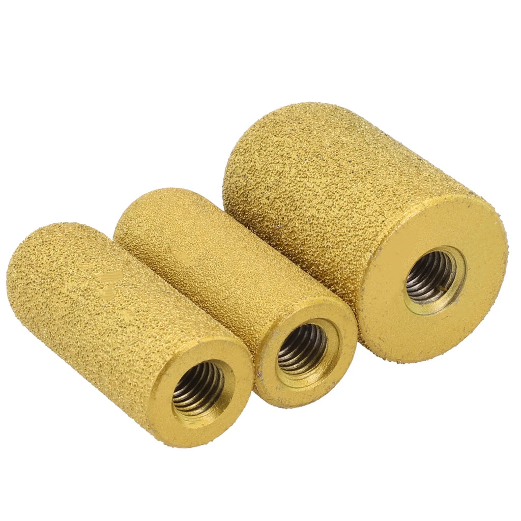 1pc Diamond Brazed Finger Bit Grinding Wheel Milling Cutter Trimming Grinding Head For Dressing Quartz Stone Countertops Marble Qme