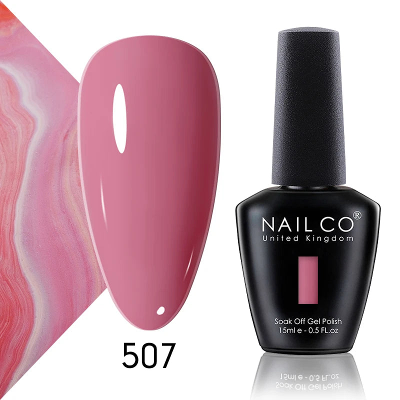 NAILCO 131 Colors Nail Gel Polish Off LED Semi Permanant Art Hybrid Qme