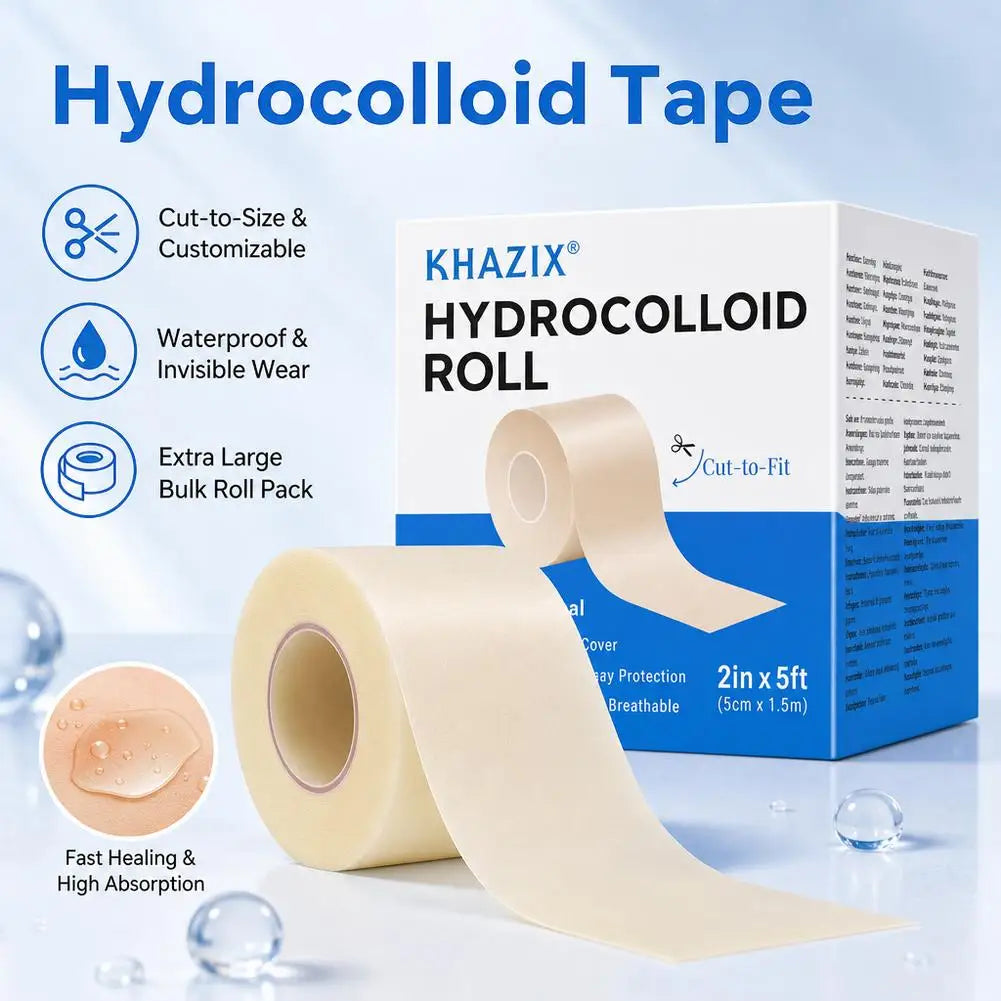 Hydrocolloid Roll X 5ft Bandages Acne Pimple Burns Minor Cuts Wound Qme
