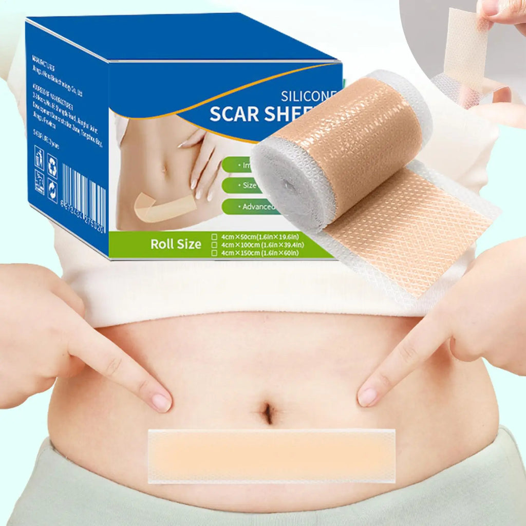 1 roll Silicone Scar Sheets Reusable Breathable Strips Silicone Tape For Scars For Men Women Family Friends Home Indoor Outdoor Qme
