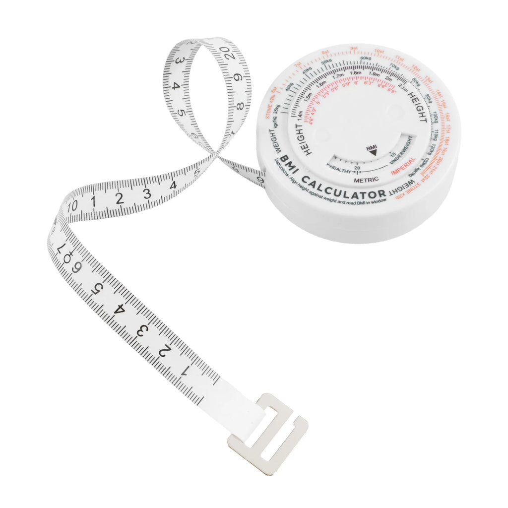 1 PC150cm BMI Body Mass Index Retractable Tape Calculator Diet Tape Measures Tools Multi-Functional BMI Tape Measure Qme
