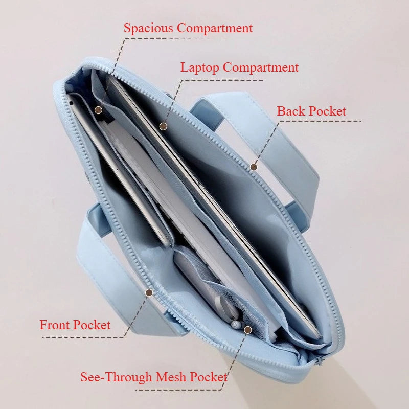 Laptop Tote 1415.6 Inch Laptop Protective Case Commuter Bag for Apple MacBook Huawei Lenovo Xiaomi HP Dell Acer Computer Case Qme