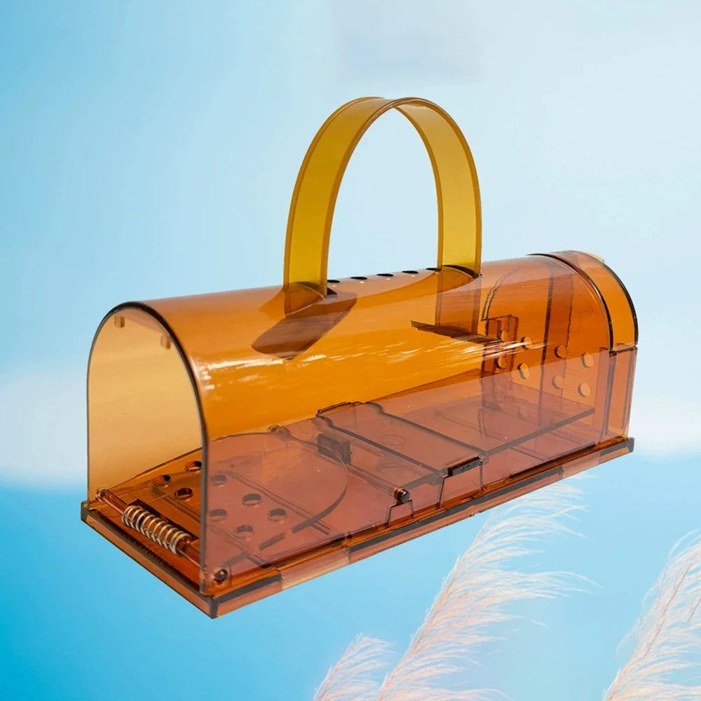 Home Garden Plastic Mousetrap, Mouse Cage, Reusable Mouse Rodent Catcher, Pet Control Cage Qme