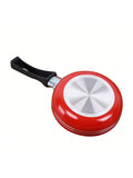 Mini Frying Pan Non-stick Steel Frypan Pot Saucepan Random Cookware Qme 14cm random color