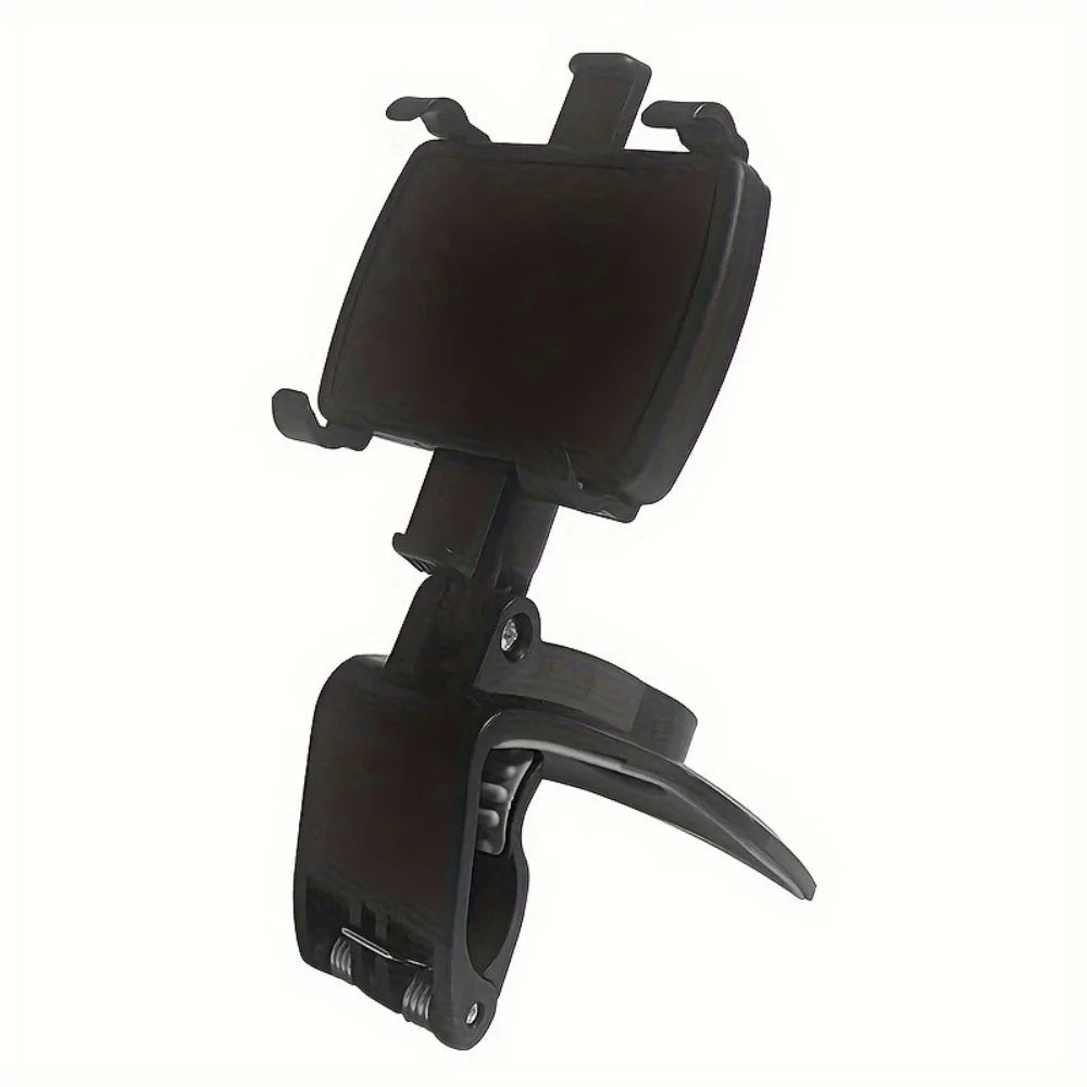 Universal Car GPS Bracket Phone Holder Adjustable Mobile Phone Bracket For iPhone Samsung Xiaomi Huawei Dashboard Car Clip Mount Qme Black