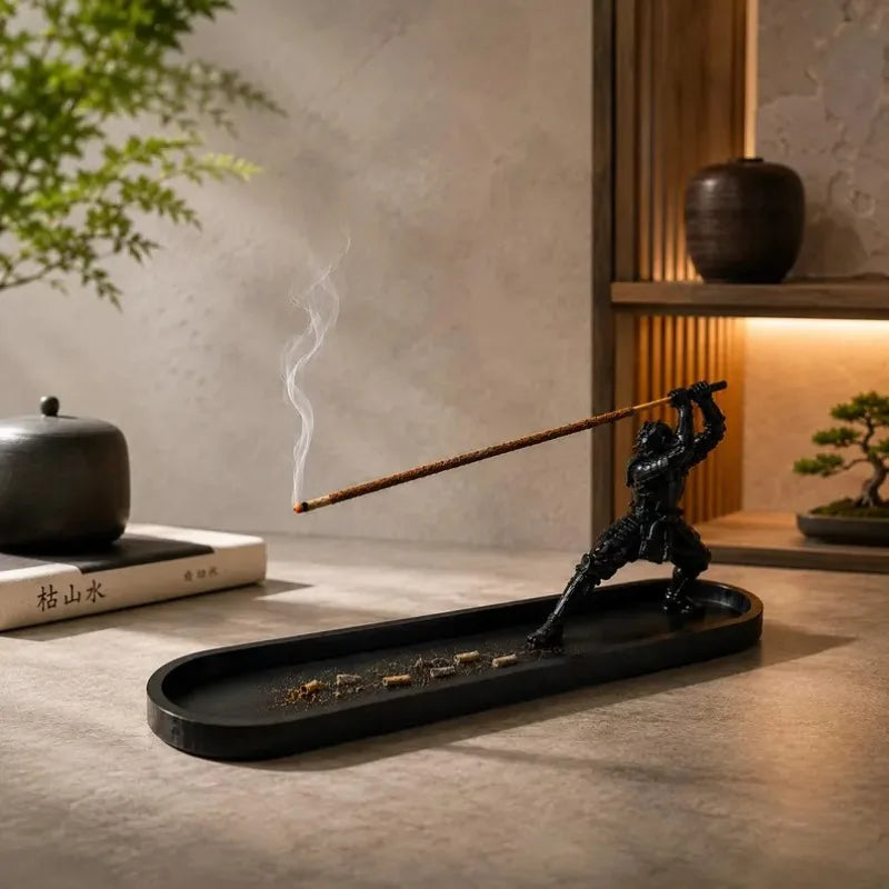 Japanese Katana Incense Holder Zen Samurai Sword Design Aromatherapy Qme