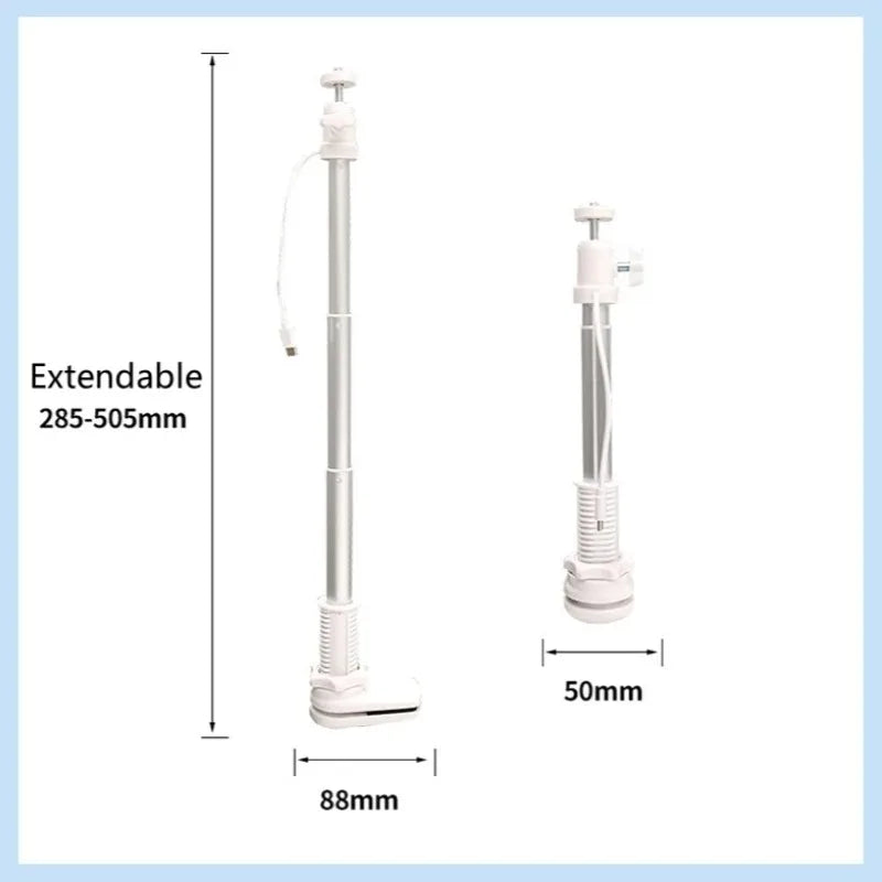 1PC Baby Stroller Monitor Stand with Cable Data Transmission Security No-Drill Retractable Crib Camera Holder Qme