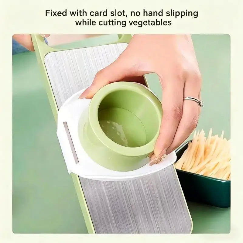 Blade Multi-functional Vegetable Slicer Slide-on Hand Guard Potato Qme