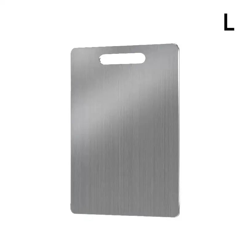Stainless Steel Double Sided Cutting Boards Perfect Everyday Cooking Qme Silver C