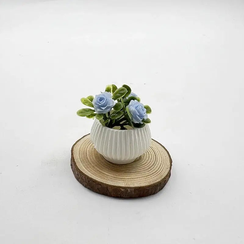 Plant Potted Plants Model Miniature Landscape Handicrafts Doll House Qme A4