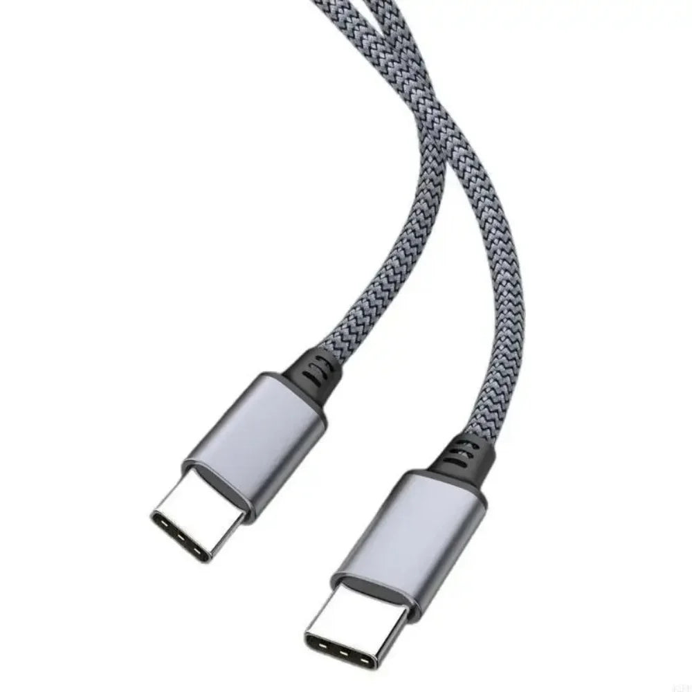 60W USB C To C Cable PD Fast Charger Data Cord Universal Extended 1M 2M 3M 5M 8M Nylon Braided Wire For IPhone16 Xiaomi Huawei Qme