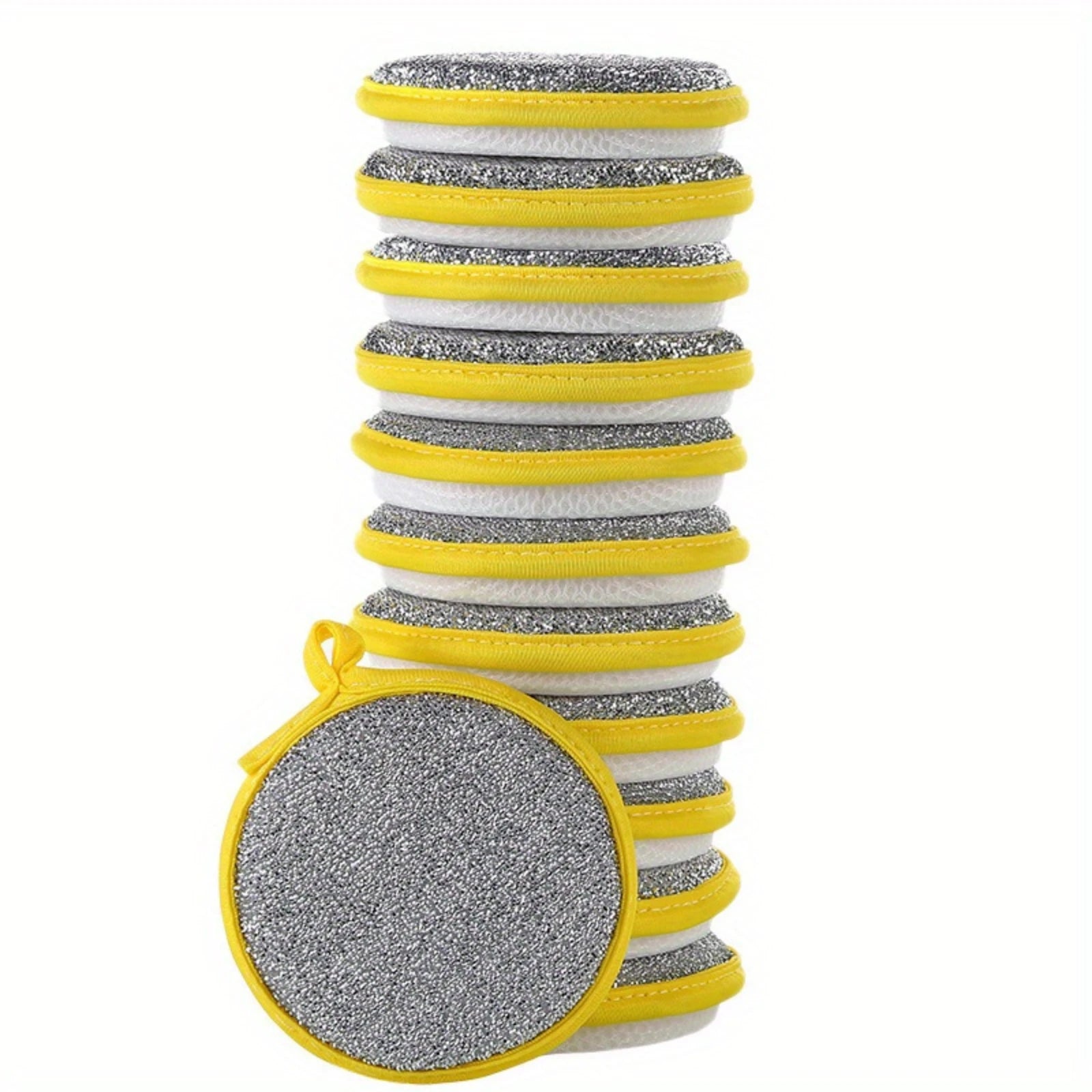 10PCS Kitchen Stain Removal Sponge Magic Wipes Clean Cotton Dishwashing Sponge Wipes Bathroom Cleaning Utensils Qme