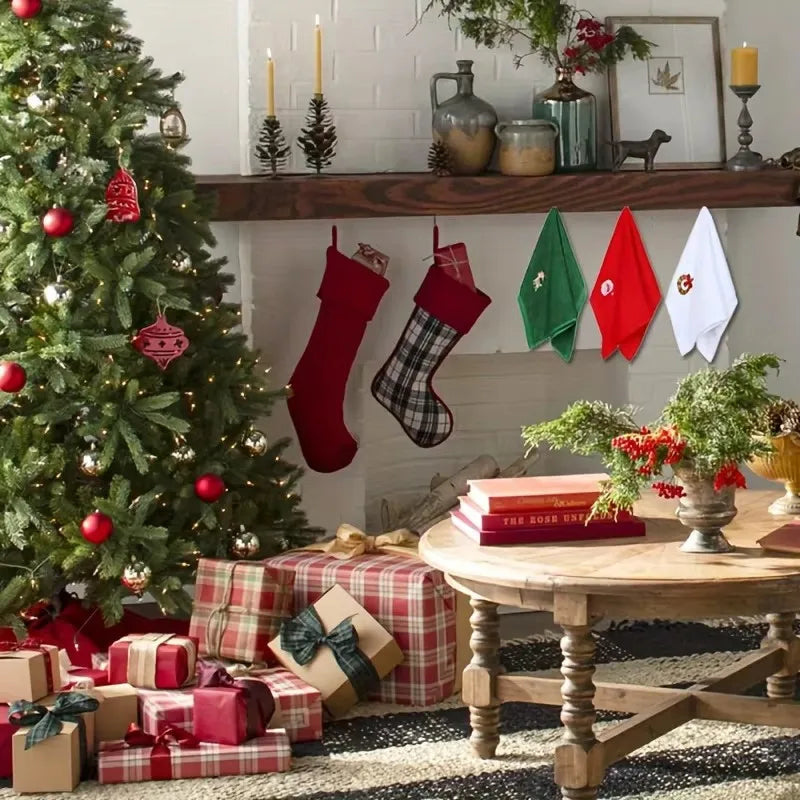 3pcsChristmas towels and bath towels, Christmas red towel and bath towel set, Merry Christmas bathroom supplies, Christmas gifts Qme