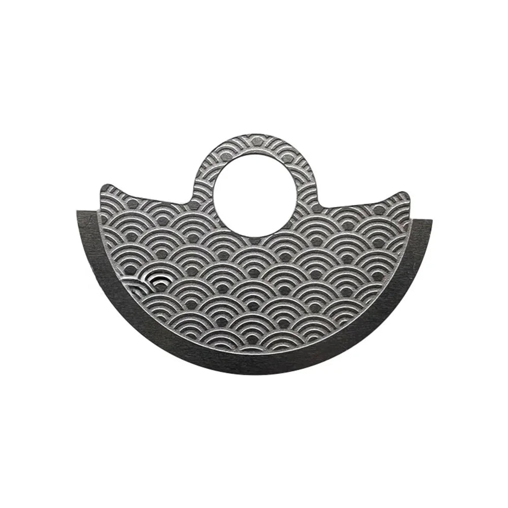 Wave Pattern NH35 Automatic Hammer Rotor Metal Patch Fits 4R35 4R36 NH35 NH36 Movement SKX007 Watch Movt Retrofit Parts Qme black