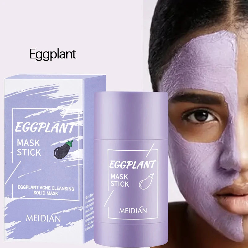 Solid Mud Film Stick Deep Cleaning Lasting Moisturizing Skin Care Qme Eggplant