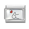 Fashion Kawaii Cute Dolphin Crab Cats Italian Charm Link Fit 9mm Bracelet Stainless Steel Jewelry DIY Making Gift for Women Girl Qme Style 21