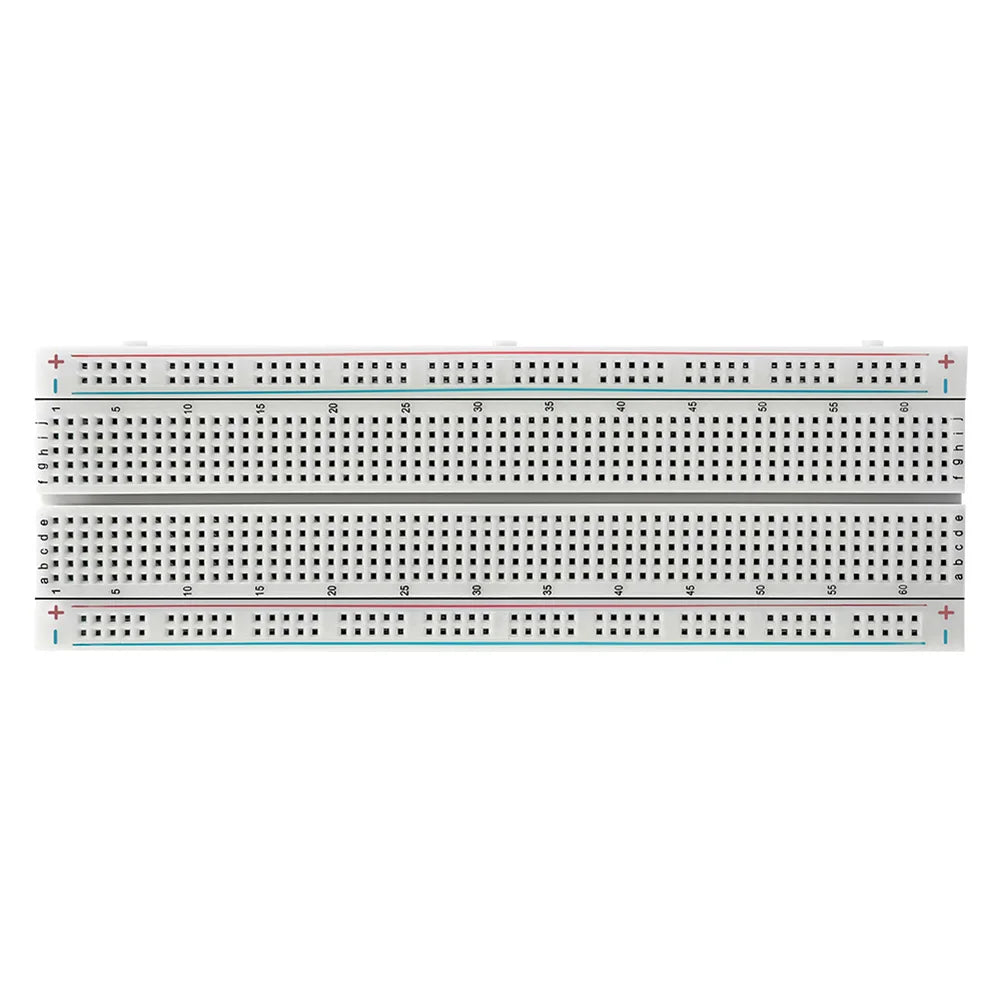 Breadboard 830 Point Circuit Boards Solderless Universal Experiment Boards Spliceable for Circuit Assembly and Commissioning Qme