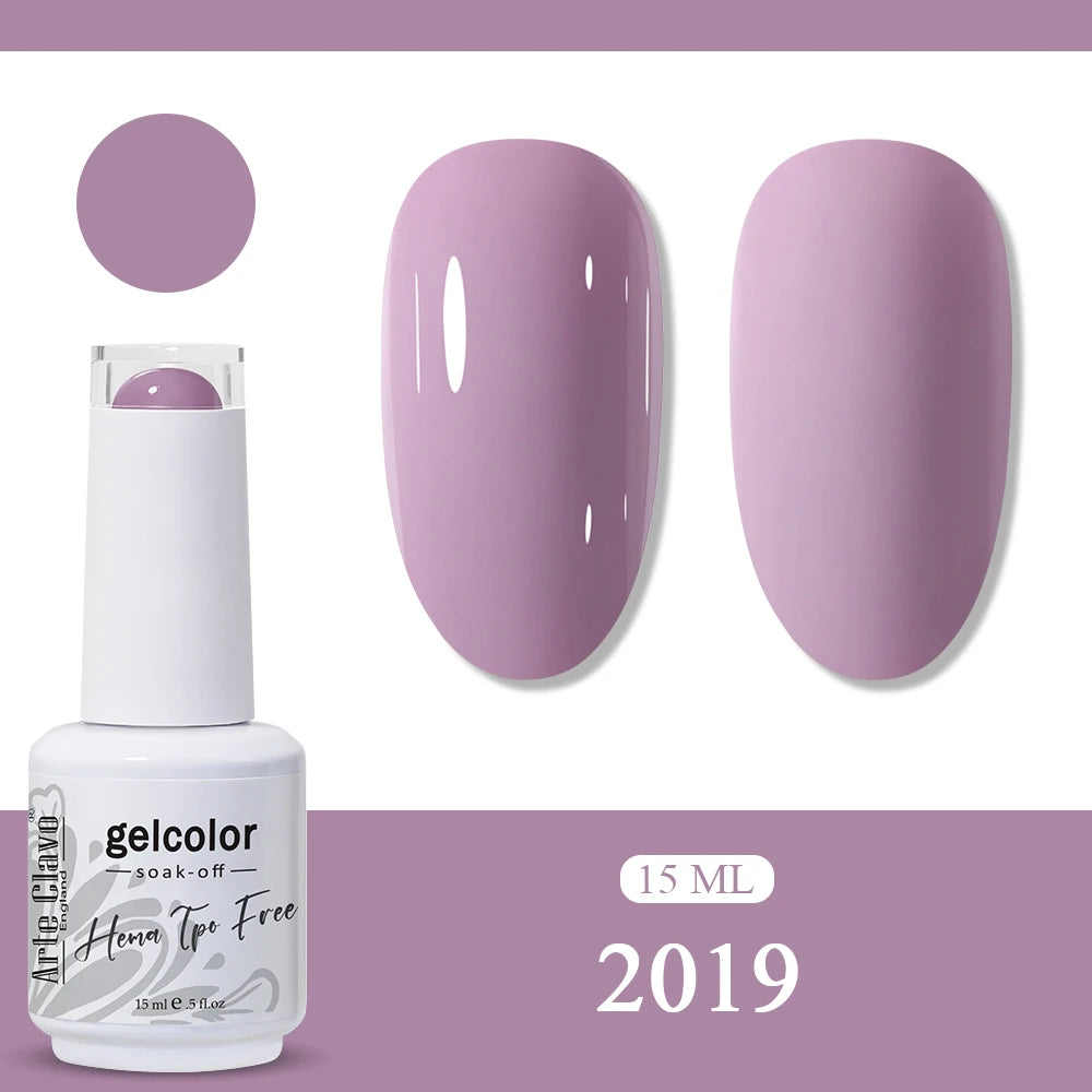 Arte Clavo Neon Rainbow Colors Gel Nail Polish Semi Permanent Art UV