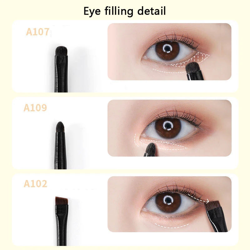 Professional Eye Makeup Brush Soft Bristle Tools Contouring Eyeshadow Qme