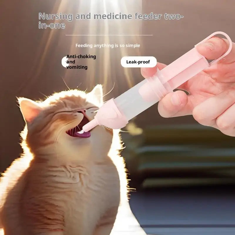 Milk Feeder Small Dogs Cats Newborn Pet Feeding Device Puppy Kitten Qme
