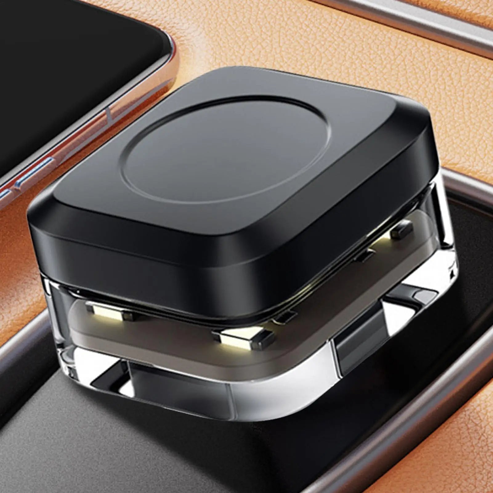 Car LED Lights Interior Wireless LED USB Car Light Interior Ambient Light Wireless 4 colors Night Light Multiple Modes Qme
