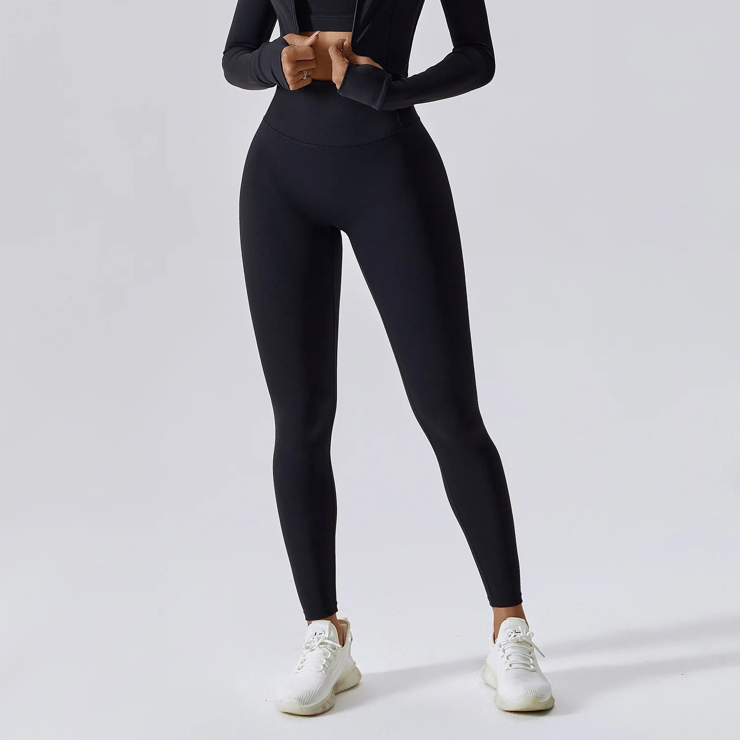 A Seamless Gym Leggings Women Yoga Pants Sexy High Waist Booty Lifting Leggings Pants Women Sports Clothing Fitness Wear Qme Advanced Black 8S