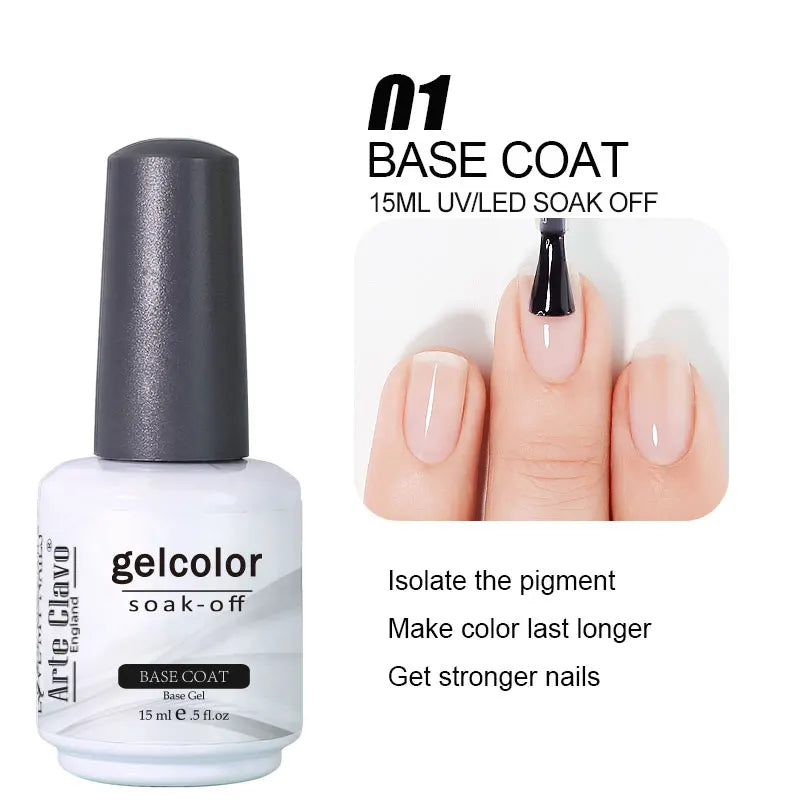 Arte Clavo15ml Gel Nail Polish Burgundy Red Brown Chocolate Art Soak