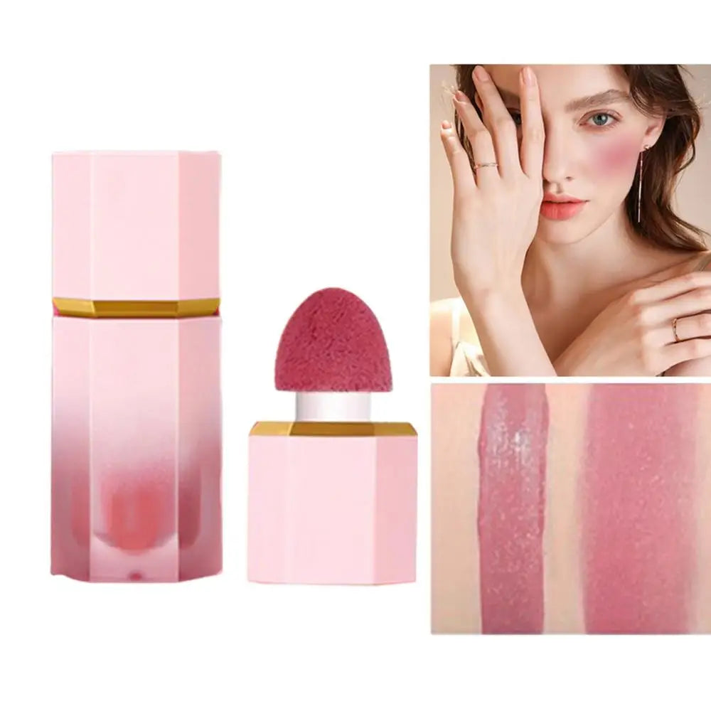 Cheek Liquid Blush With Cushion Liquid Illuminator Face Highlighter Long Lasting Natural Skin Tint Face Blush Wand Creamy Blush Qme 05 China Mainland