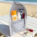 Large Capacity PVC Cosmetic Bag Waterproof Space Saving Toothbrush Qme one size Gray