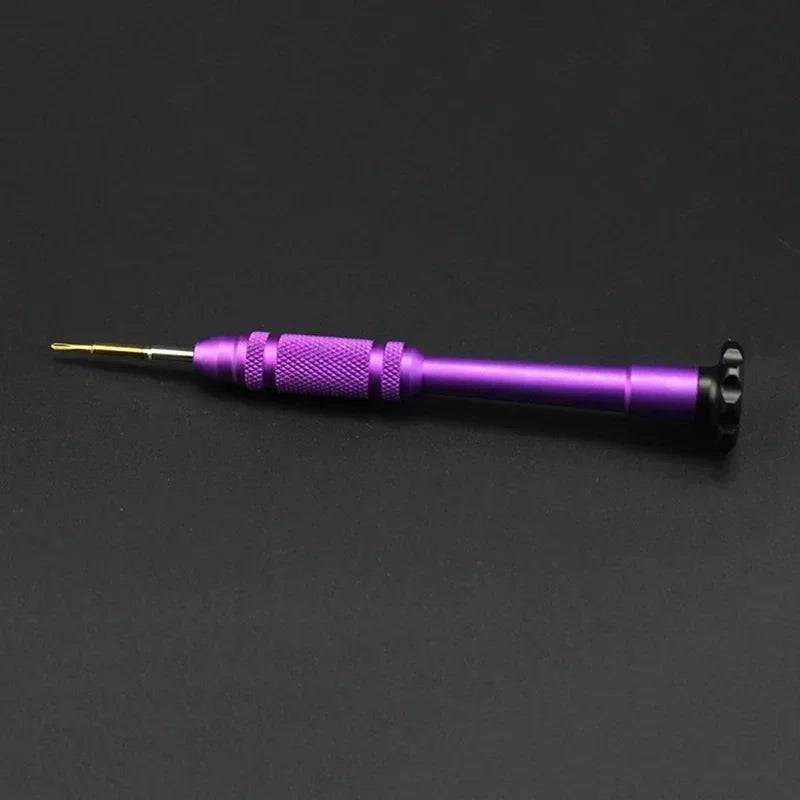 0.6 Tri Point Screwdriver Repair Triwing Tool Practical Household Small Tool Metal Mini Screwdriver Random Color Qme Random color 1Pcs