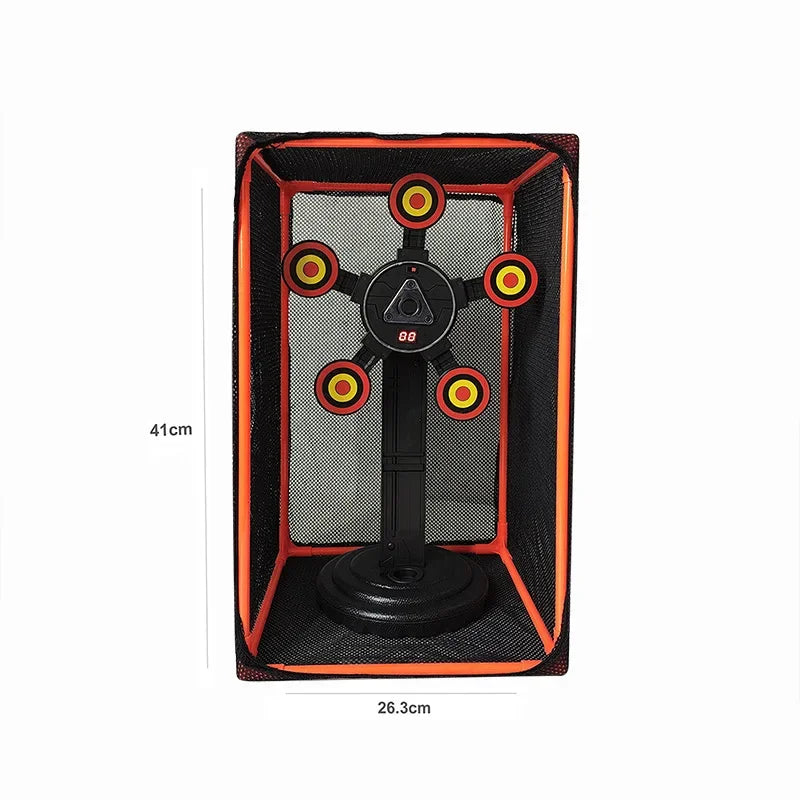 Targets for Nerf Guns Auto Reset Electric Shooting Target Accessories Kids Sound Light Shooting Game Toys High Precision Scoring Qme 5-Taeges