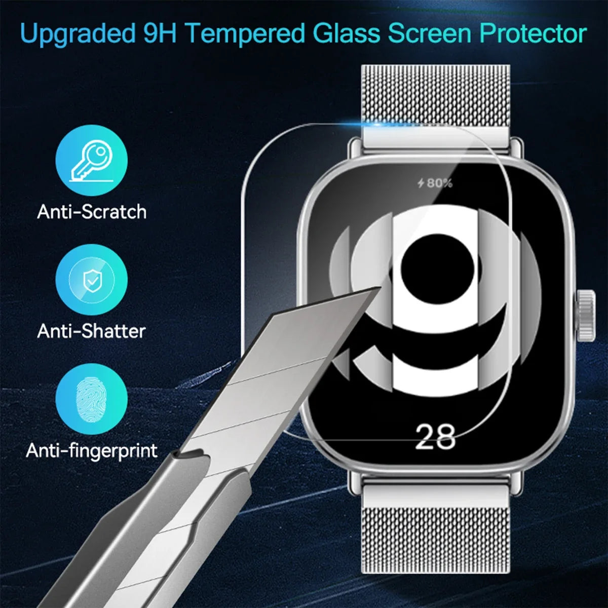 Tempered Glass for Xiaomi Redmi Watch 5 Active Smart Watch Screen Protector Anti-Scratch for Mi Redmi Watch 5 4 Prottiecve Film Qme