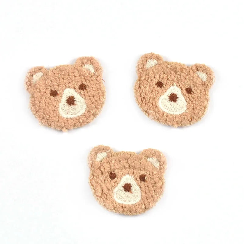10pcs 3.7x3.4cm Mixed 9 Colors Lovely Bear Patches Embroidery For Kids Clothing Bag Decor Sewing Accessories Home Decor Supplies Qme 8