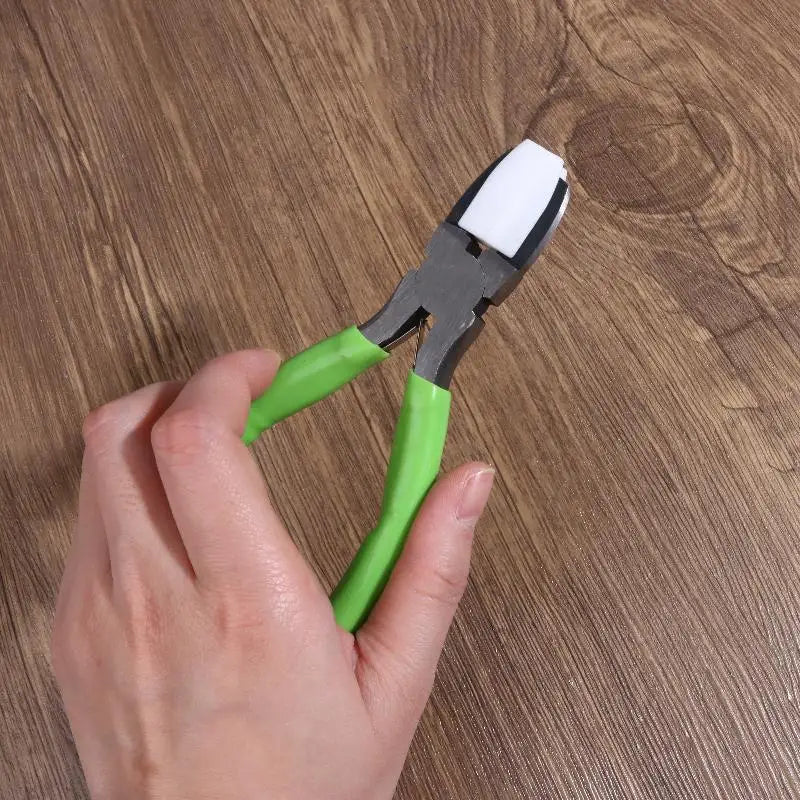 Nylon Jaw Pliers Carbon Steel Craft Plat Nose Pliers DIY Tools For Beading Looping Shaping Wire Jewelry Making Qme