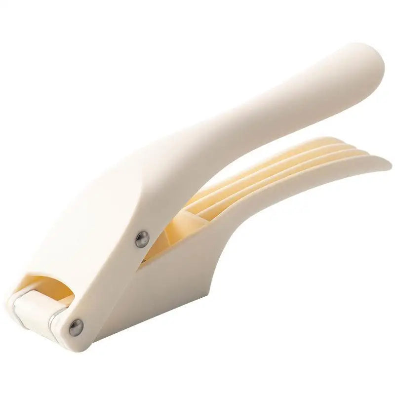 2-in-1 Multifunctional Garlic Press Pressing Mash Sliced Vegetable Qme White