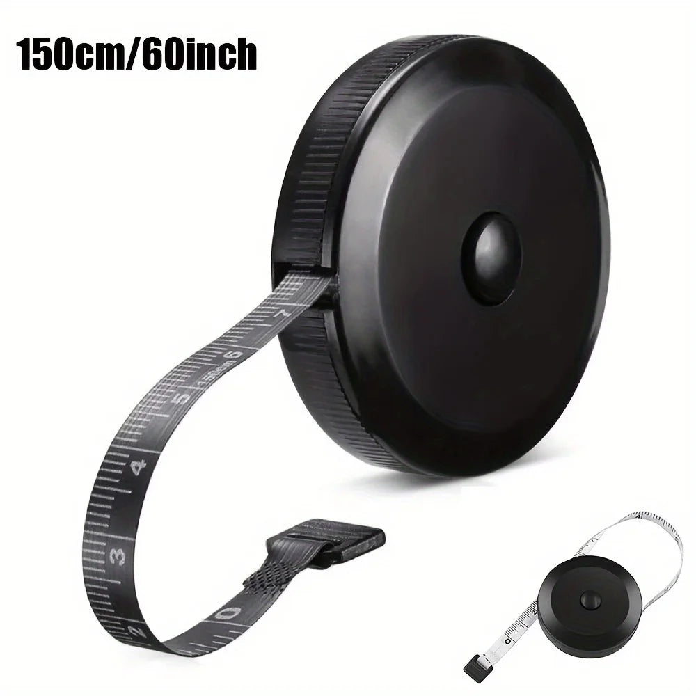150cm/60inch Retractable Soft Measuring Tape Portable Round Tape Measure For Body Sewing Tailor Craft Fabric Measurement Qme 6pcs