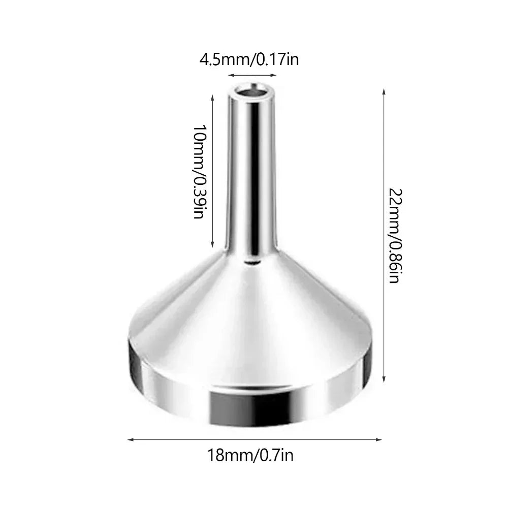 Mini Small Funnel Aluminum Alloy Perfume Dispenser Liquid Dispensing Qme