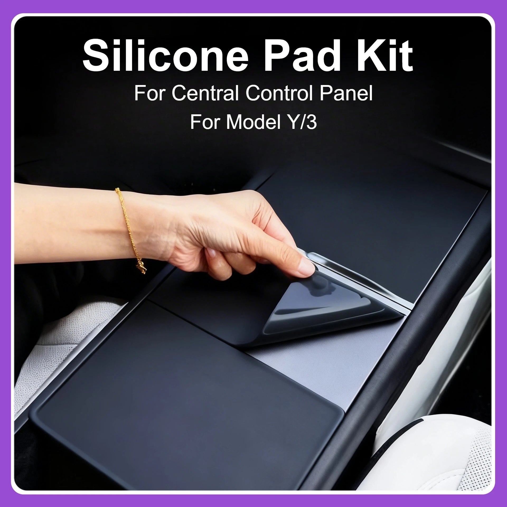 For Model Y Juniper Model 3 Highland 2025 Central Control Anti-scratch Protective Film Center Console Panel Sticker TPU Films Qme For Model Y Juniper