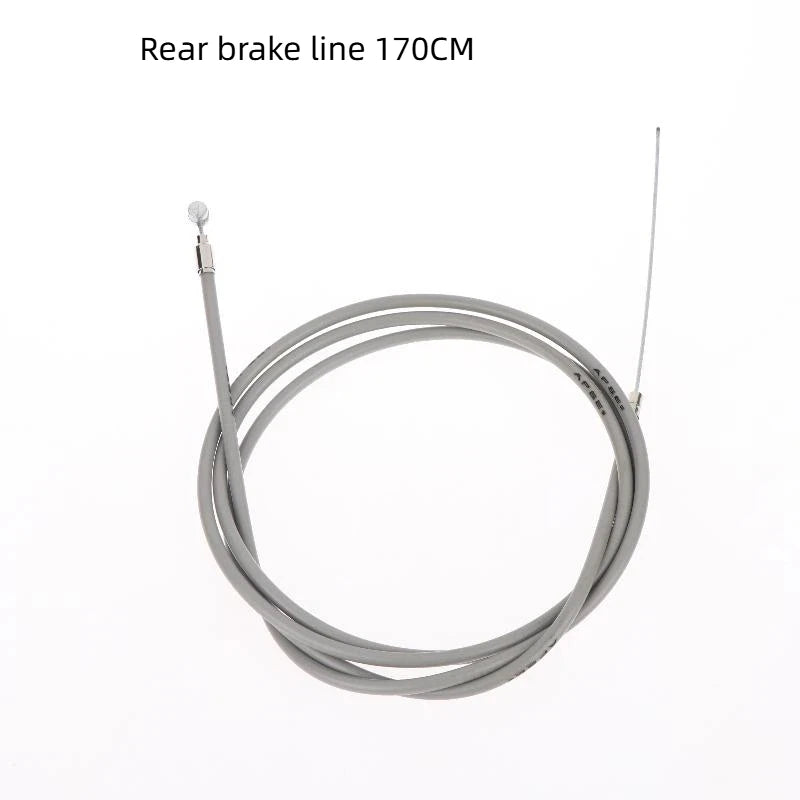 Bicycle Brake Cable Metal Wire Core Front Rear Tubes Locking Qme rear Gray