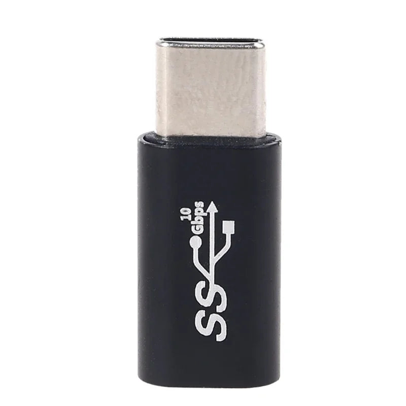10pcs Type C to USB 3.0 Adapter OTG USB C to Type C Male Female Converter Connector 35EA Qme