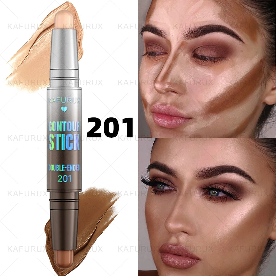 Dual-ended Contour Stick Facial Foundation Concealer Long-lasting Qme 201