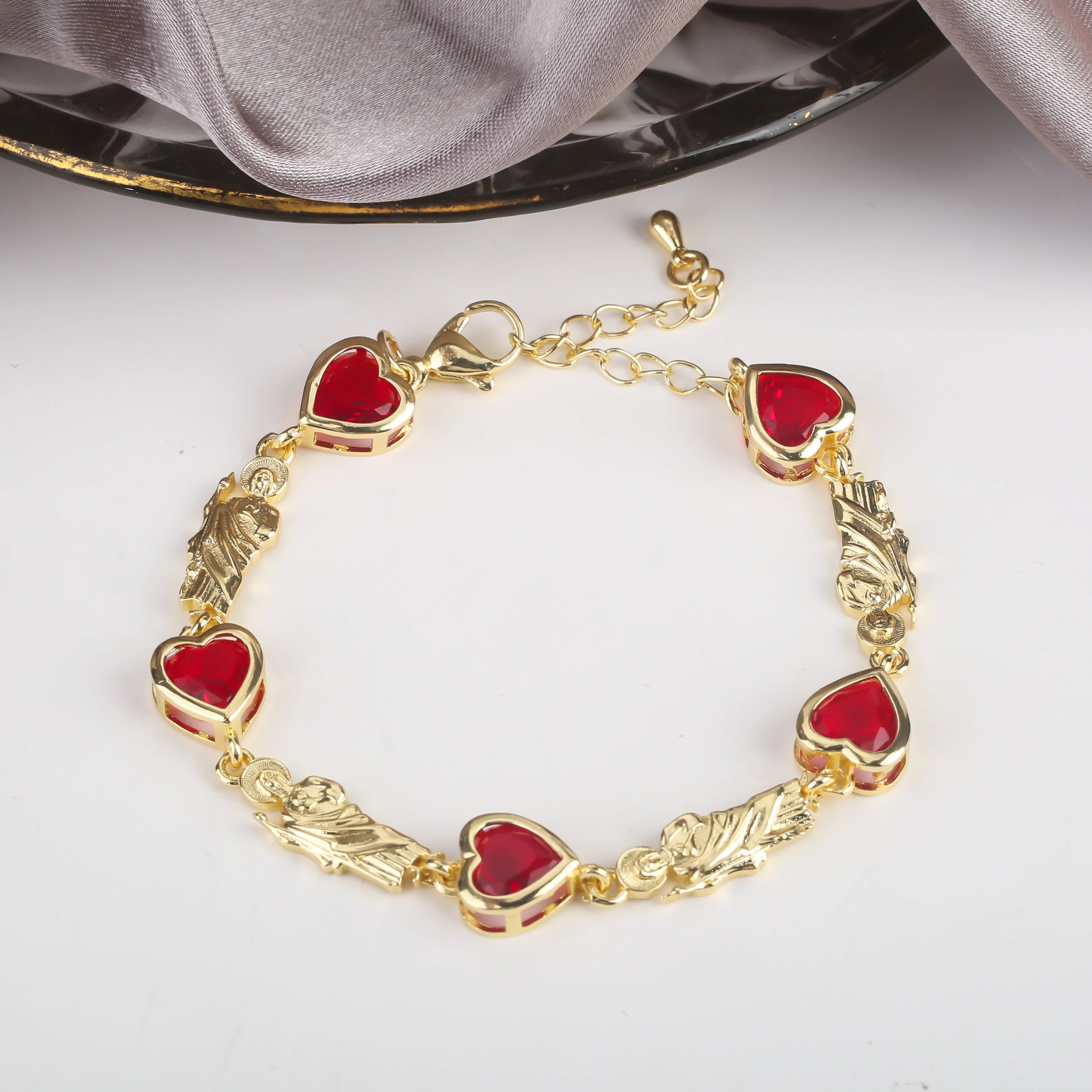 5 Styles Classic St. Jude Bracelet Copper Plated 18k Gold Adjustable Bracelet For Man Woman Party Daily Wear Religious Jewelry Qme 8