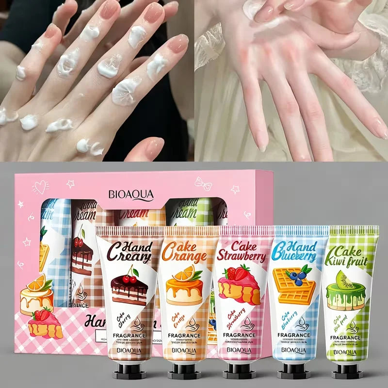 Christmas 5 Box Hand Cream Fragrance Texture Travel Durable Qme