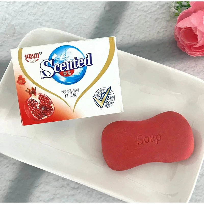 Pomegranate Handmade Moisturizing Soap Deeply Cleanses Care Skin Qme