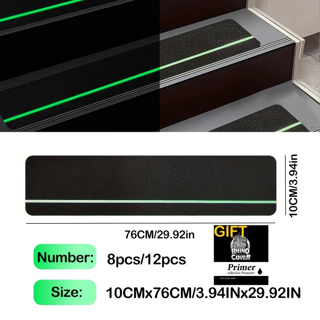 Luminous Anti-Slip Traction Tape Outdoor/Indoor Stair Step Anti-Slip Tape Stair Tread Waterproof Anti-Slip Tape Qme
