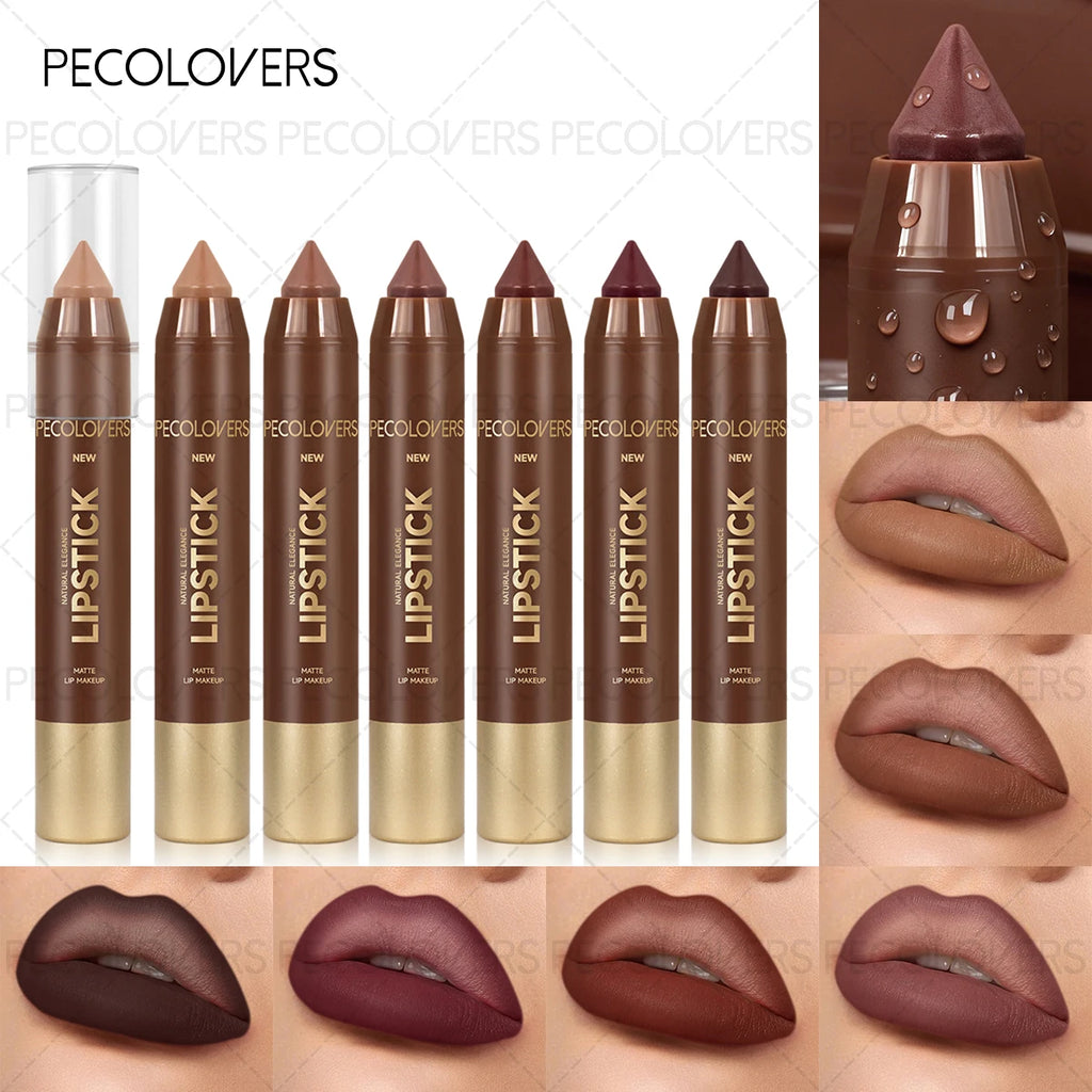 Elegance Matte Lip Liner Lipstick Pen Long-lasting Non-sticky Qme