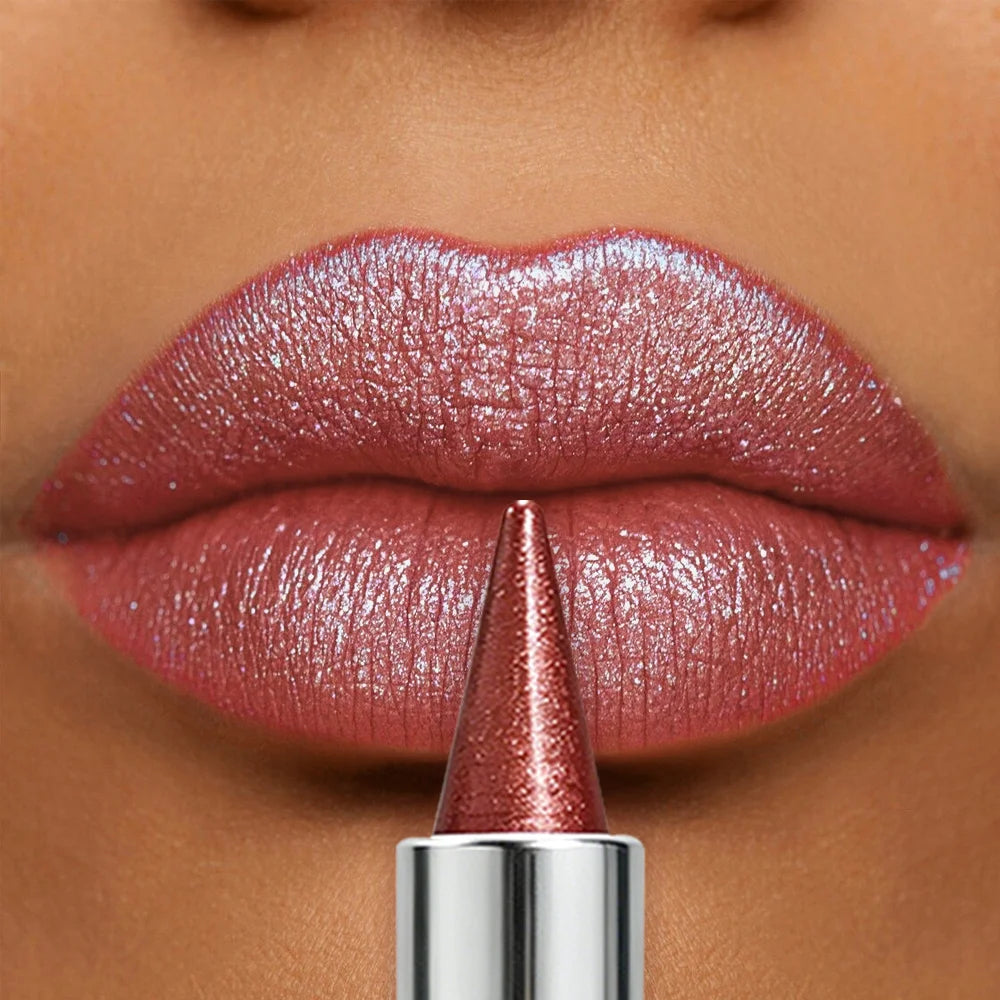 JUJU DREAM Metallic Glitter Lipstick Waterproof Long Lasting Qme