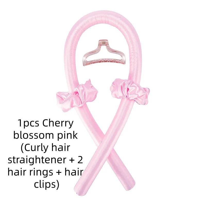 1/3/5pcs mix Woman Foam Heatless Curling Rod Headband Make Hair Soft Shiny Hair Curler Iron Hairdressing Big Wave Curling Qme 1pcs sakura pink